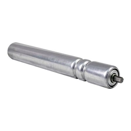 Omni Metalcraft 1.9" Dia. x 16 Ga. Galvanized Double Grooved Roller for 17" O.A.W. Omni Conveyors 37825-17-GP